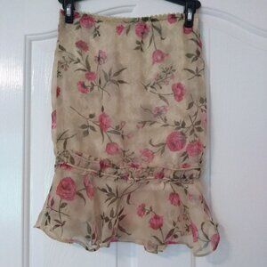 6/6X | Floral Pencil Skirt | Mary-Kate and Ashley